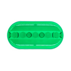 823-112 - 2" x 4" Green Lens Oval