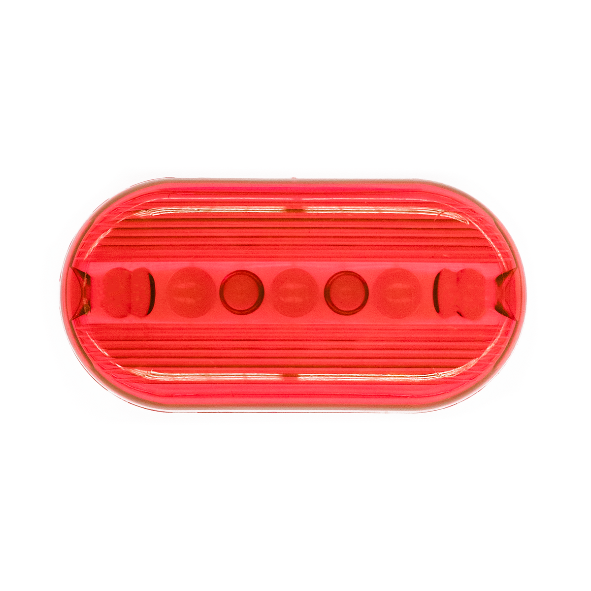 55811 - 2" x 4" Red Lens Oval